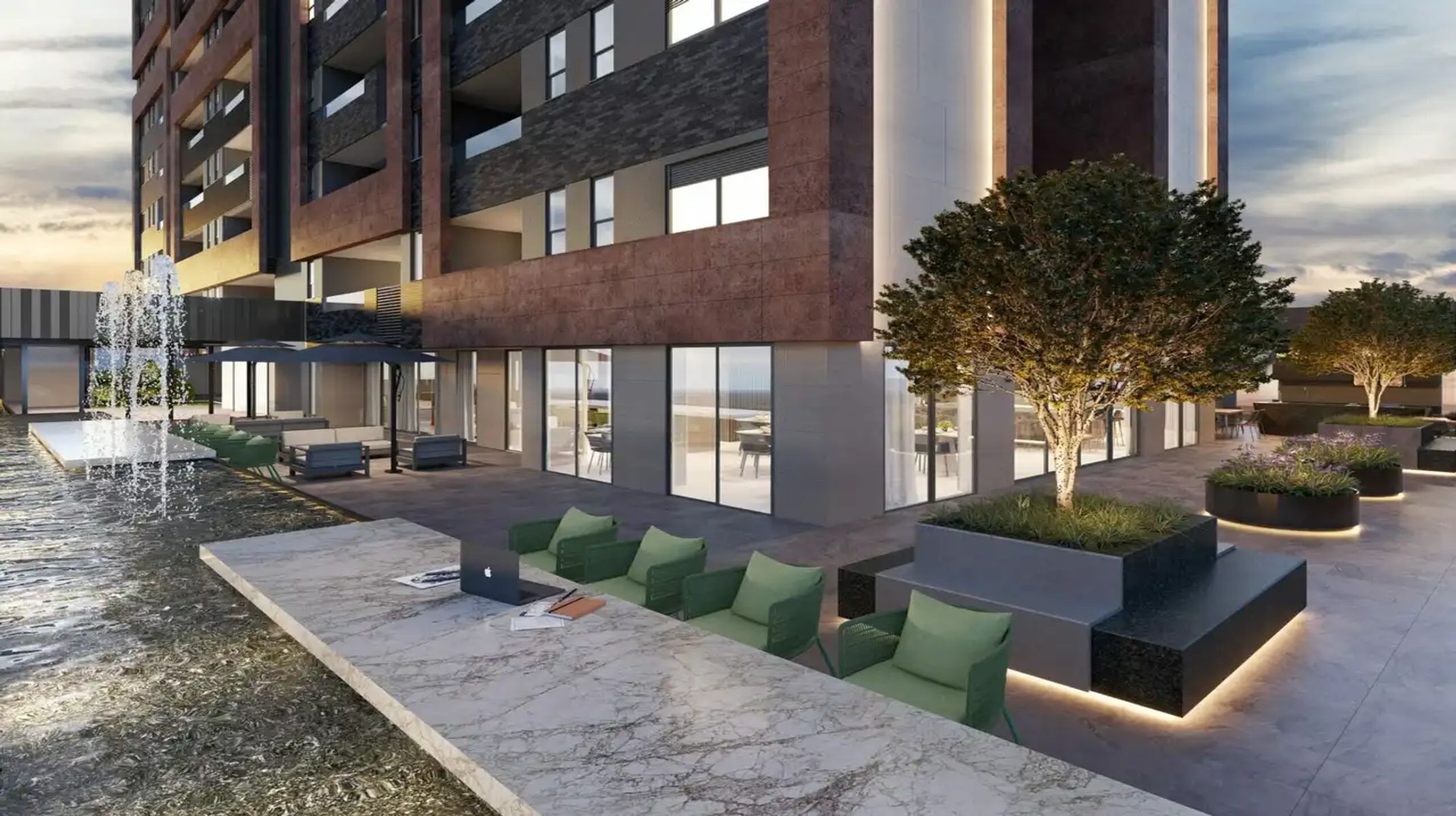 Apartamento à venda no VALE DO SERENO: Áreas comuns com paisagismo