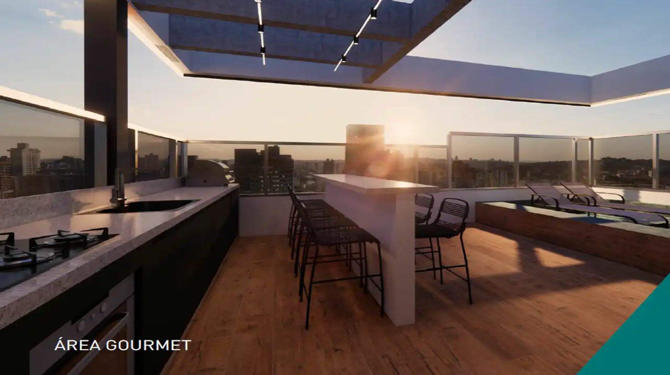 Apartamento à venda no Lourdes: Gourmet e piscina - rooftop
