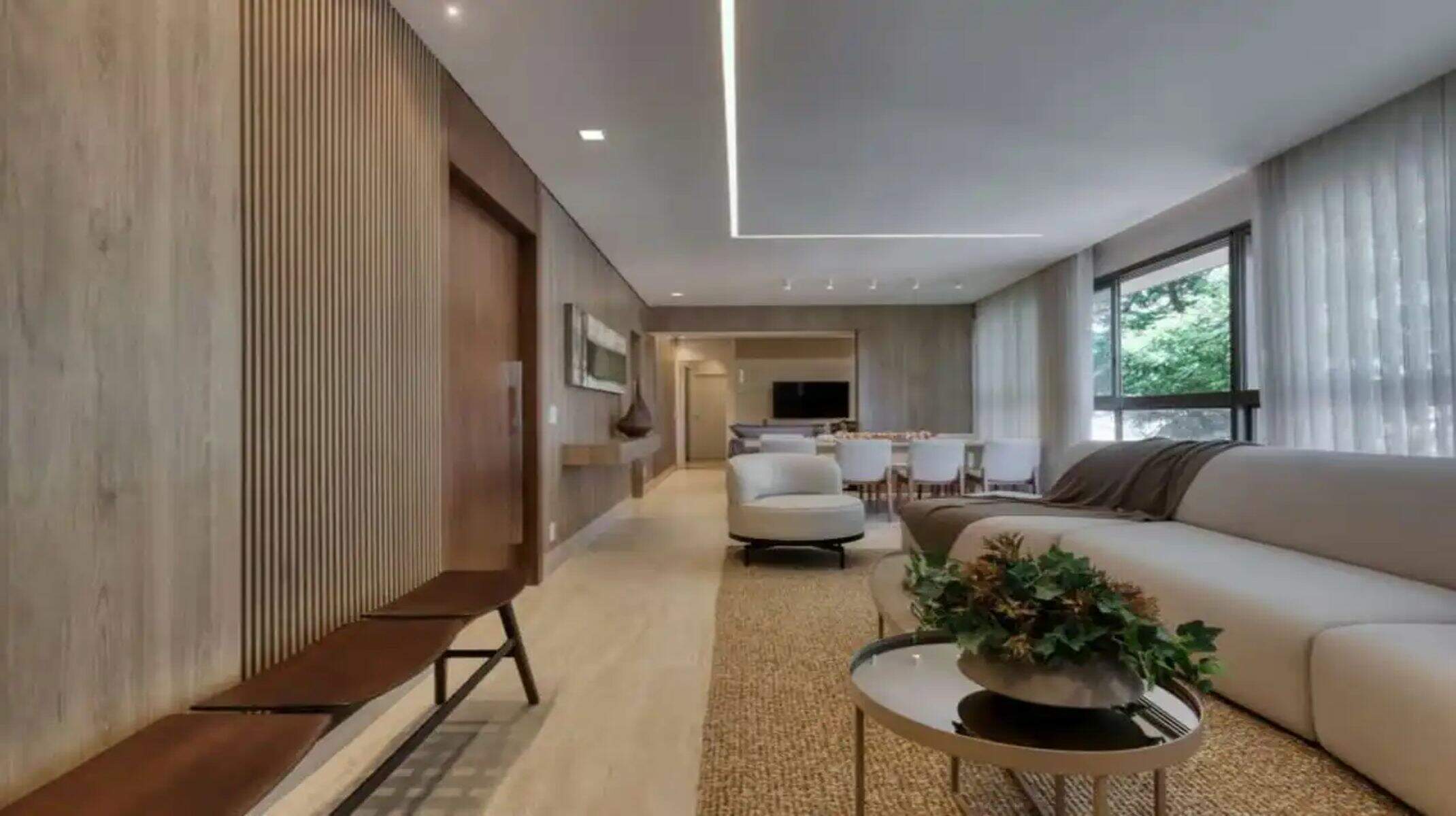 Apartamento à venda no Serra: Sala de estar