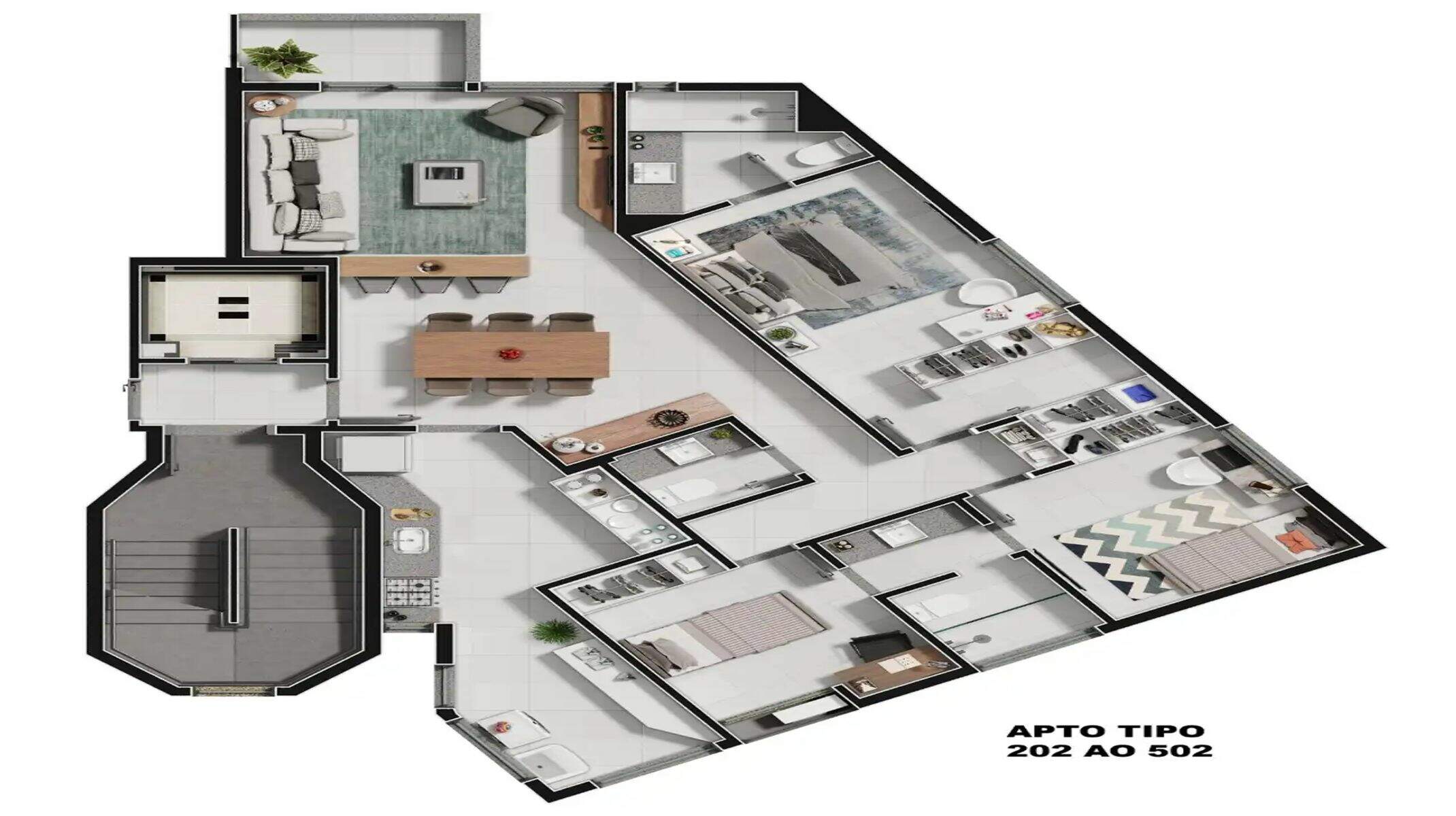 Apartamento à venda no Sion: Apartamento tipo - final 02