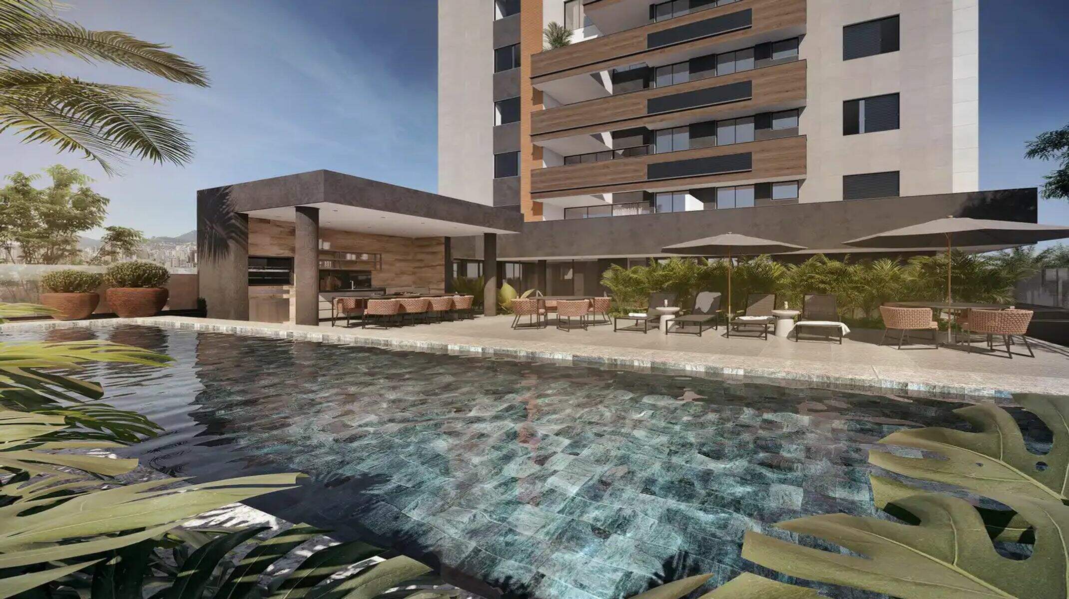 Apartamento à venda no São Pedro: Piscina com espaço gourmet