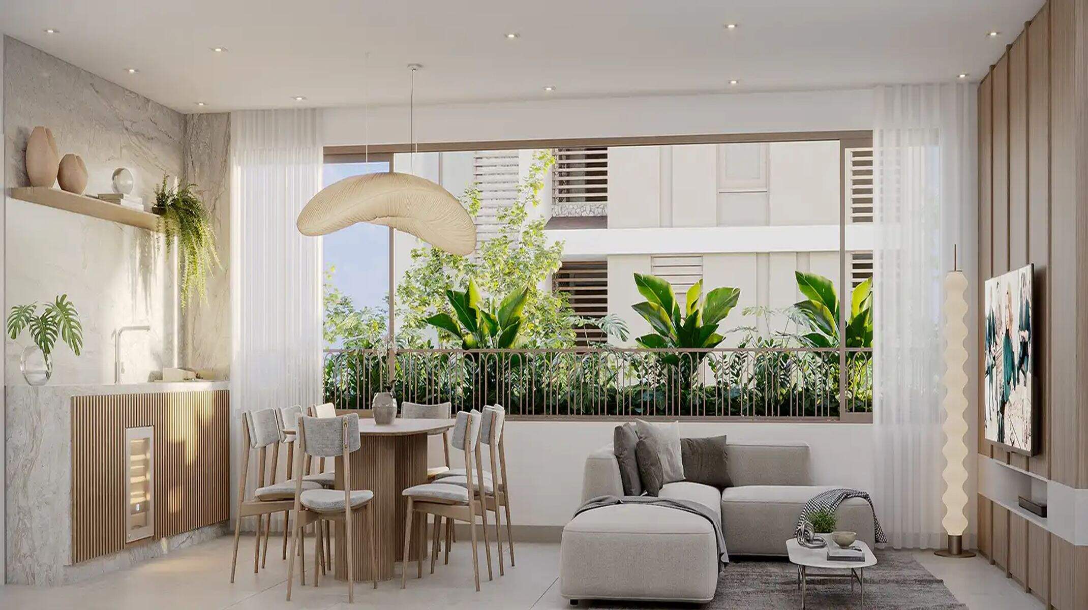 Apartamento à venda no Carmo: Sala ampla e iluminada para 2 ambientes