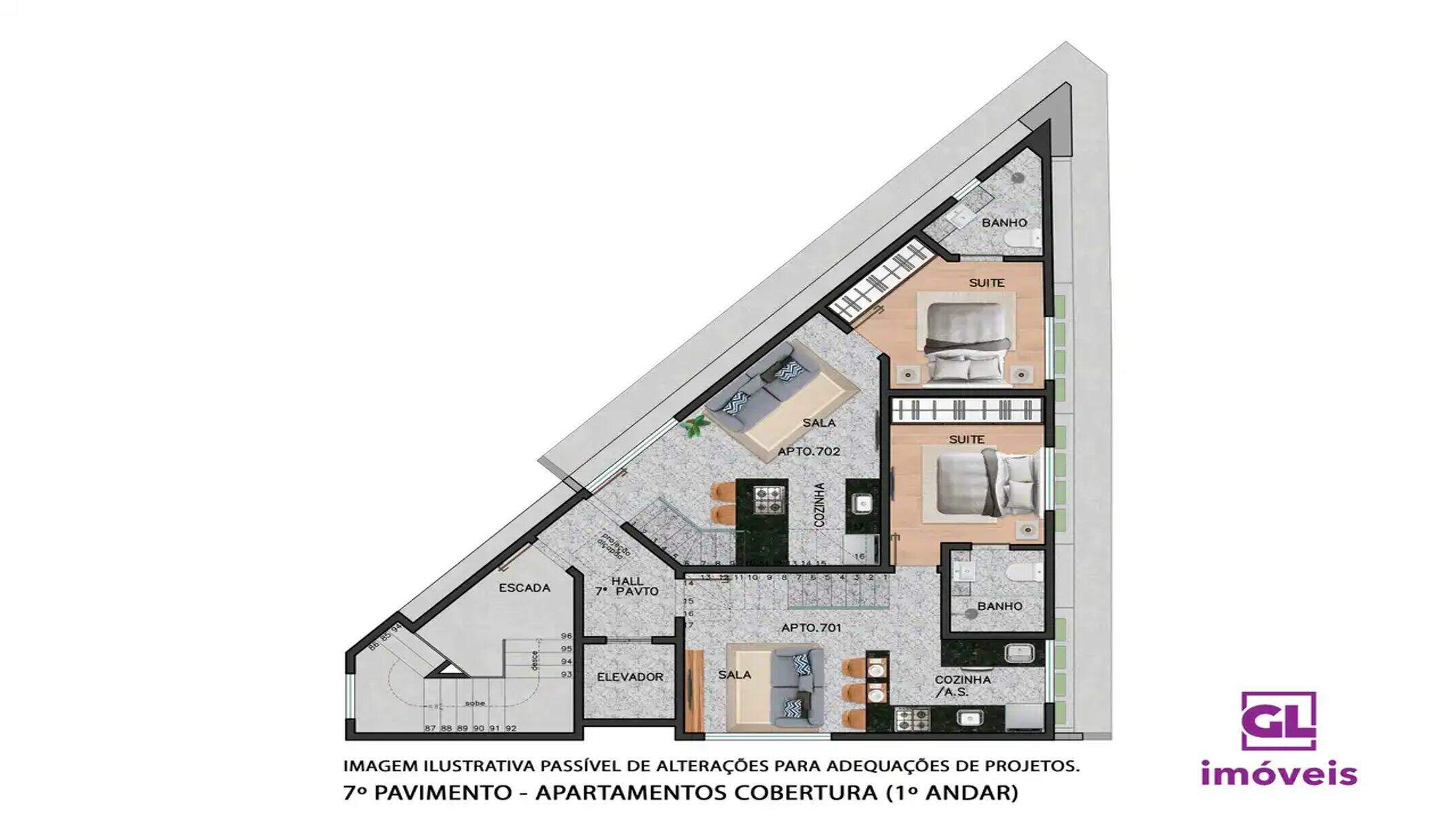 Apartamento à venda no Funcionários: 