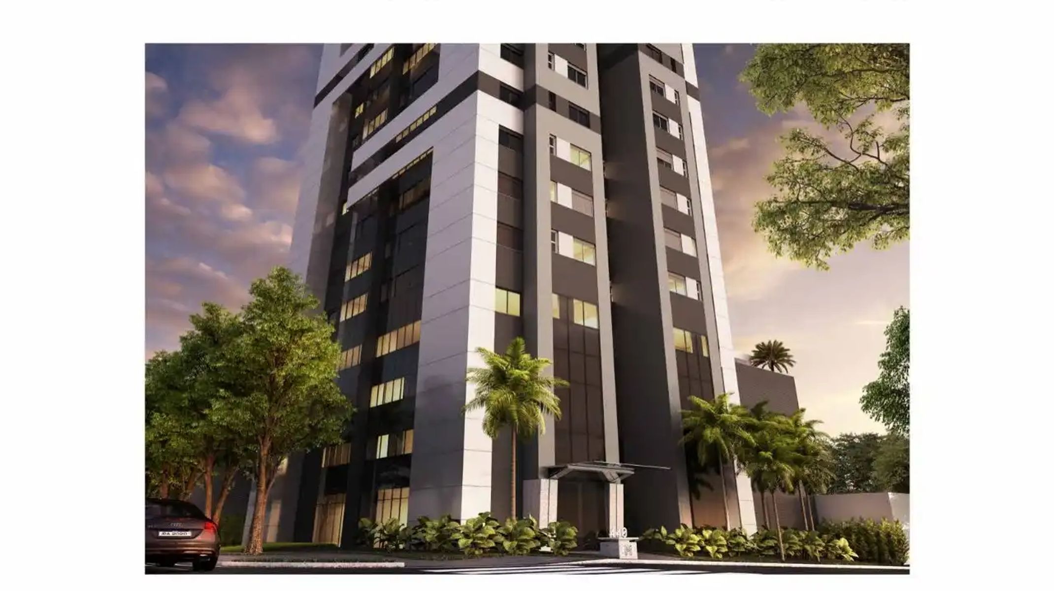 Apartamento à venda no Santo Agostinho: Perspectiva da fachada