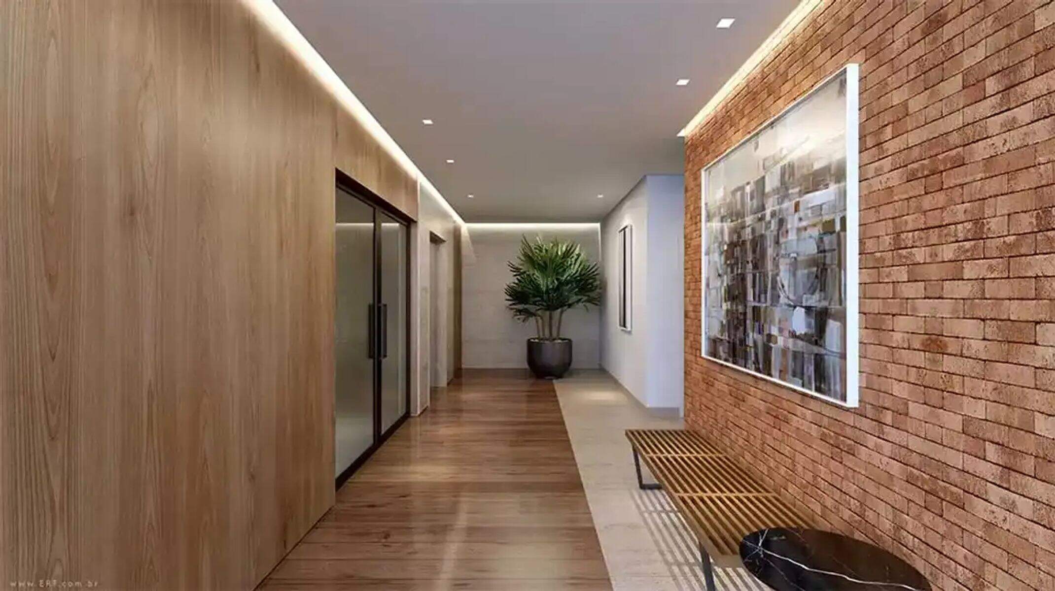 Apartamento à venda no Serra: Hall de entrada