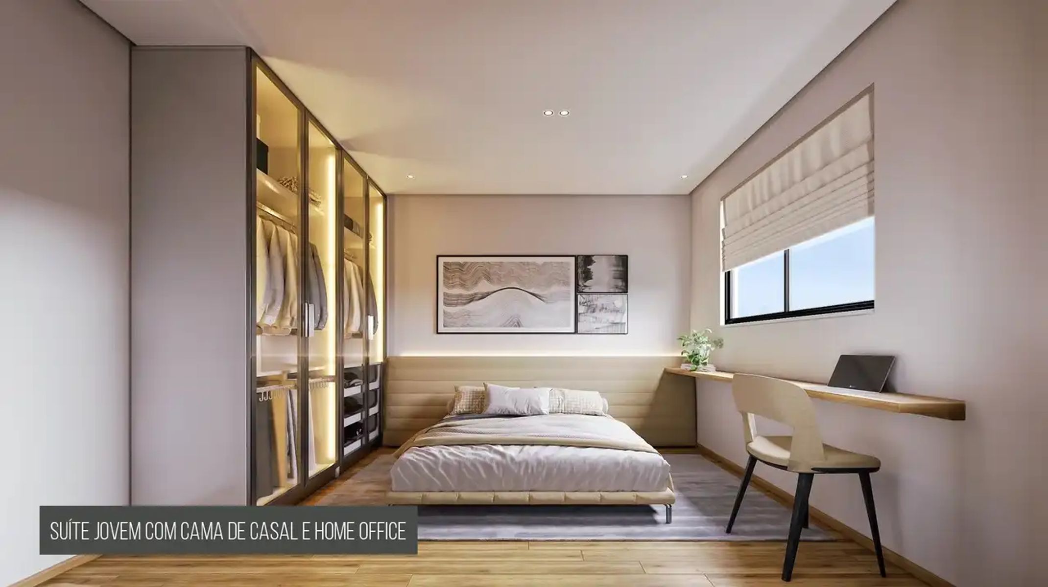 Apartamento à venda no Sion: 05 - Vila Nova de Gaia - Suíte Jovem com Cama de Casal