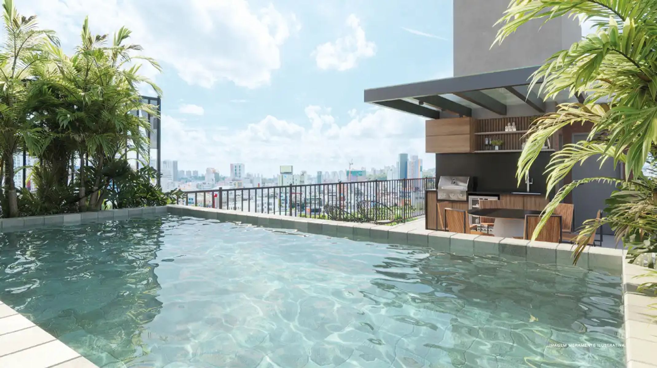 Apartamento à venda no Gutierrez: Piscina do rooftop