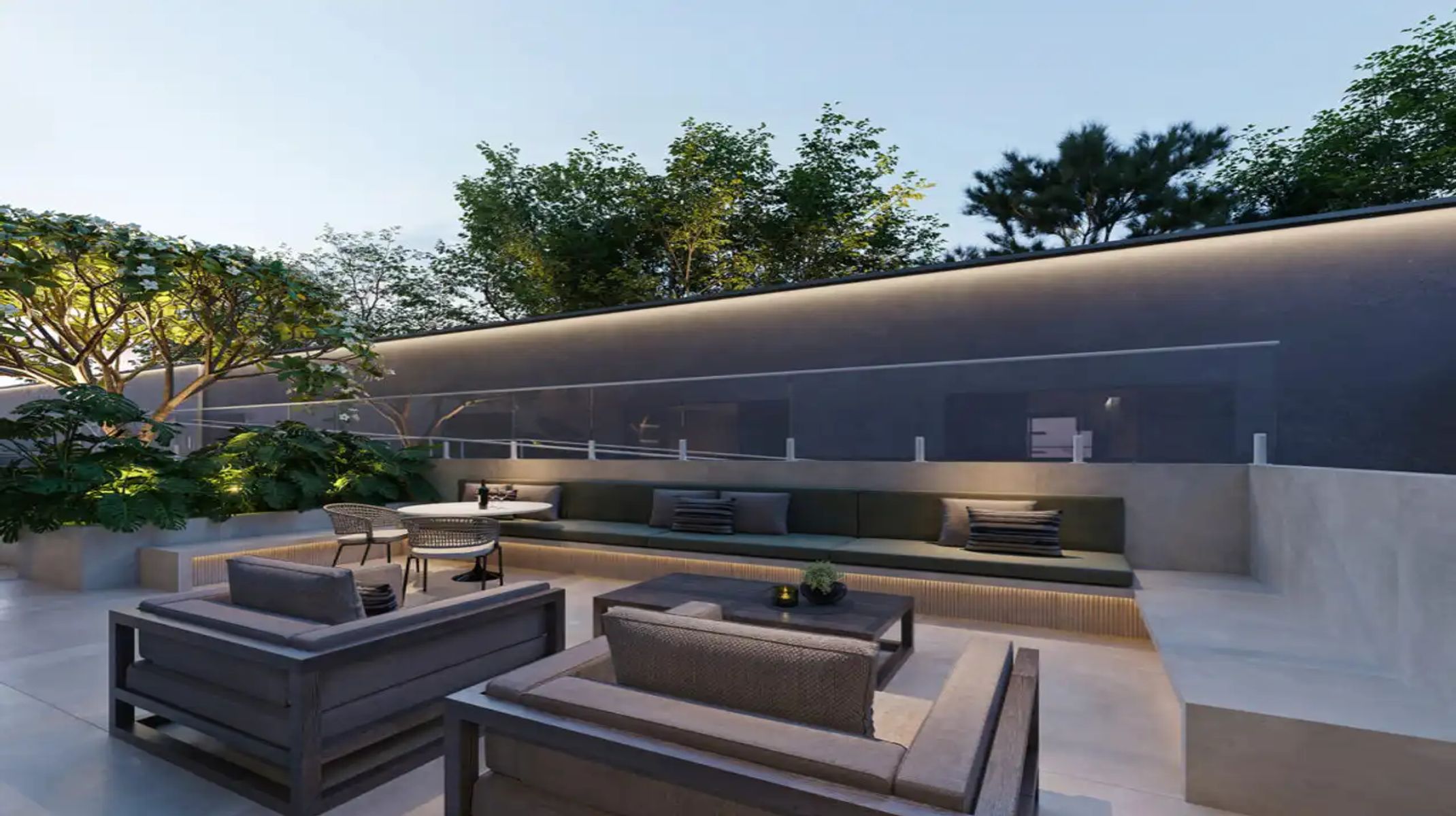 Apartamento à venda no Santo Antônio: Terraço do salão de festas