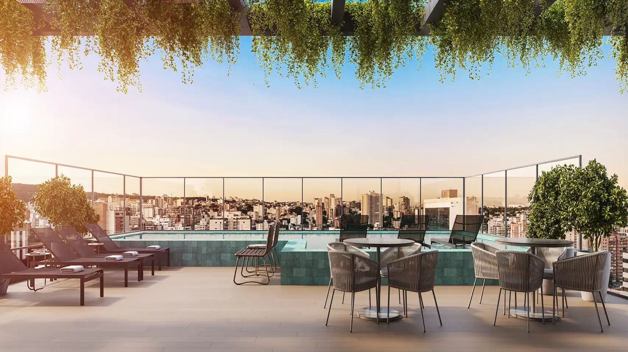 Apartamento à venda no Savassi: Piscina com deck molhado