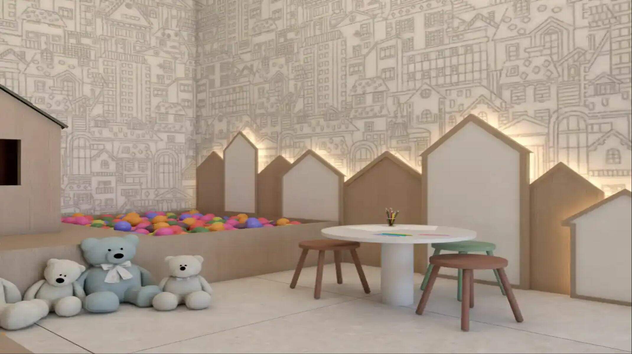 Apartamento à venda no Sion: Espaço kids