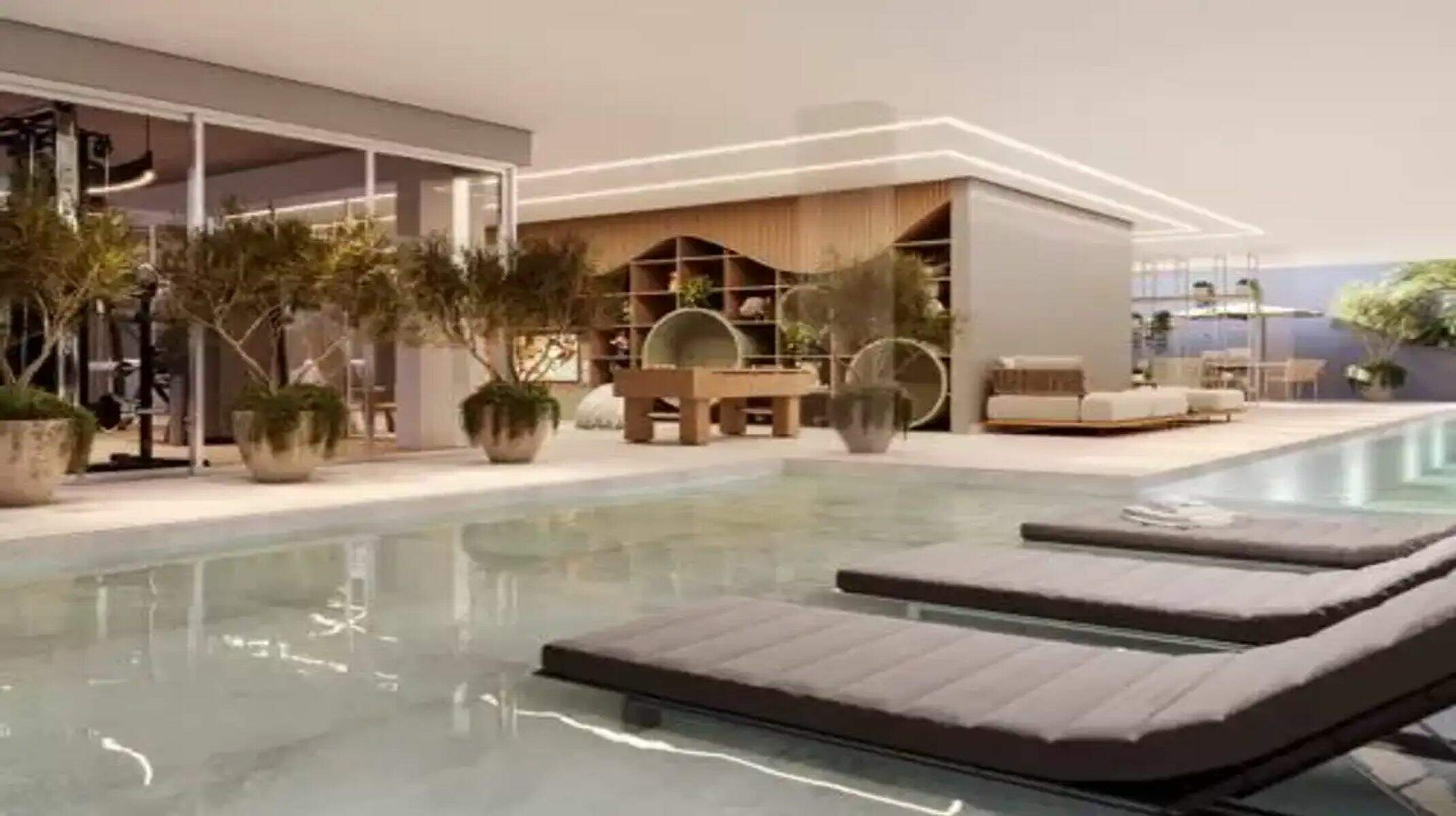 Apartamento à venda no Savassi: Piscina com raia e prainha