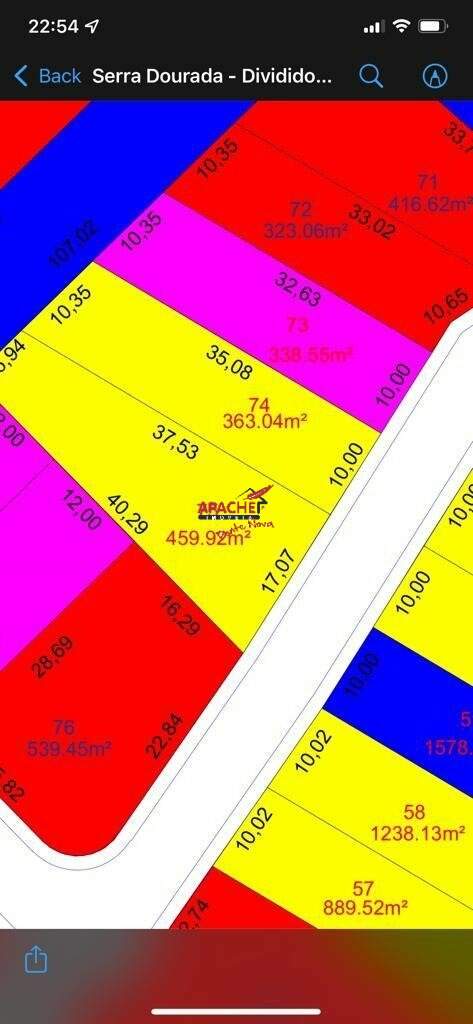 Lote à venda no Centro: 