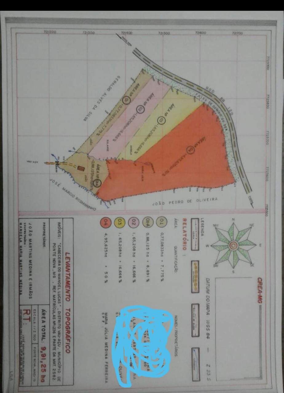 Terreno / Área à venda no Vau Açú: 