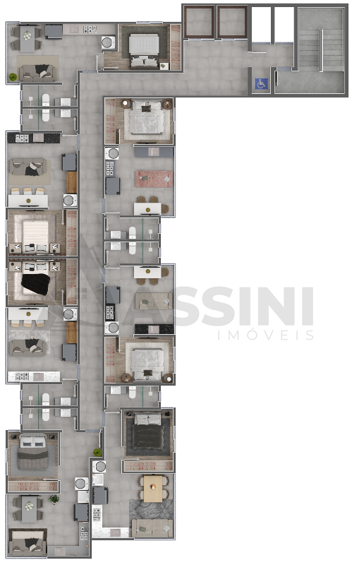 Apartamento à venda no Centro I: 