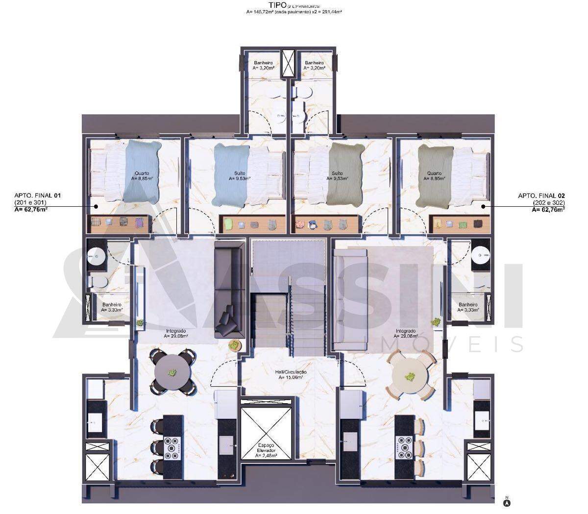 Apartamento à venda no Rio Branco: 