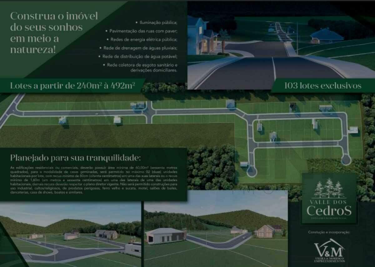 Lote em condomínio à venda no Dom Joaquim: 