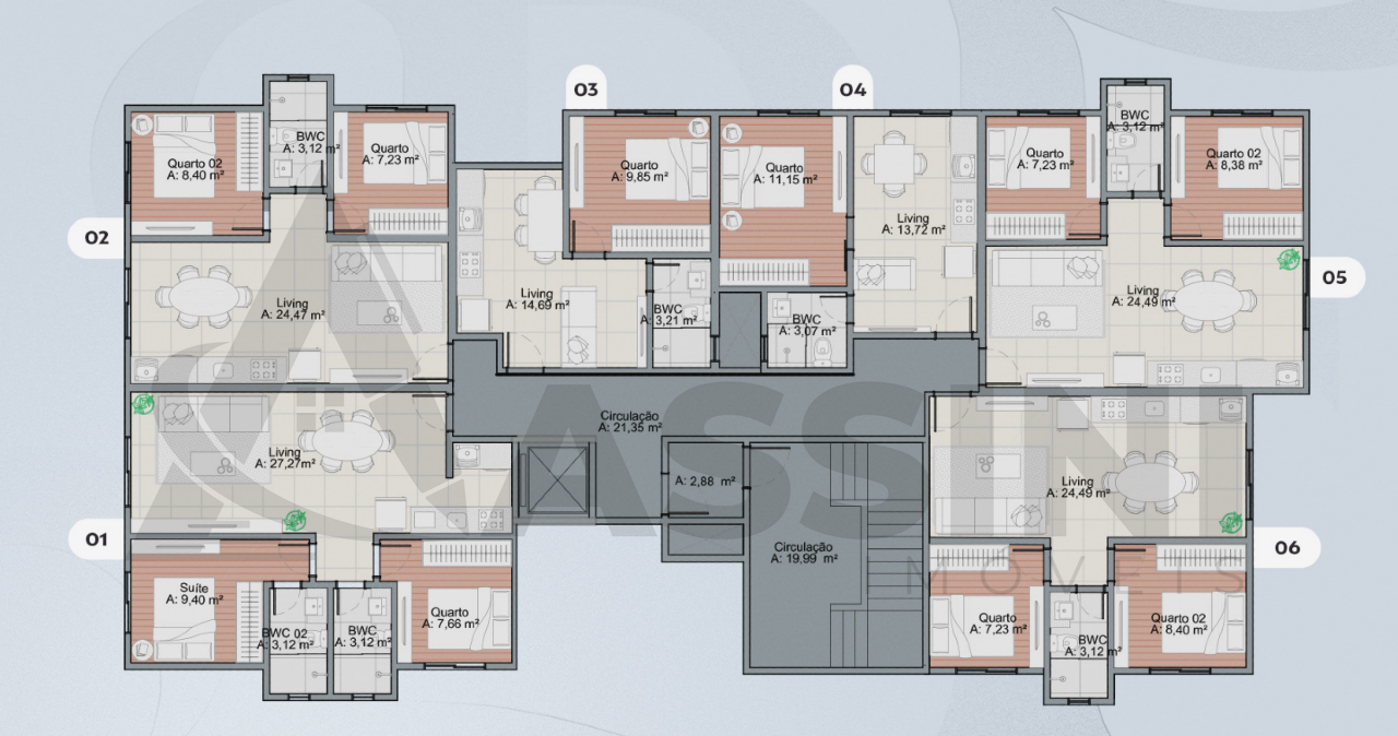 Apartamento à venda no Centro II: 
