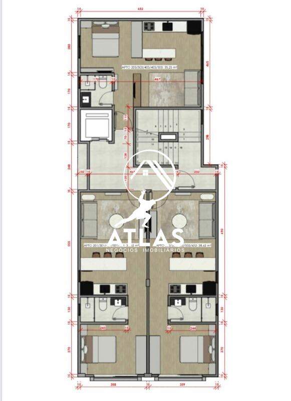 Apartamento de 1 quarto, 39m² no bairro São Pedro, em Brusque | Eu Corretor