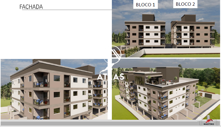Apartamento de 35m² no bairro Limoeiro, em Brusque | Eu Corretor