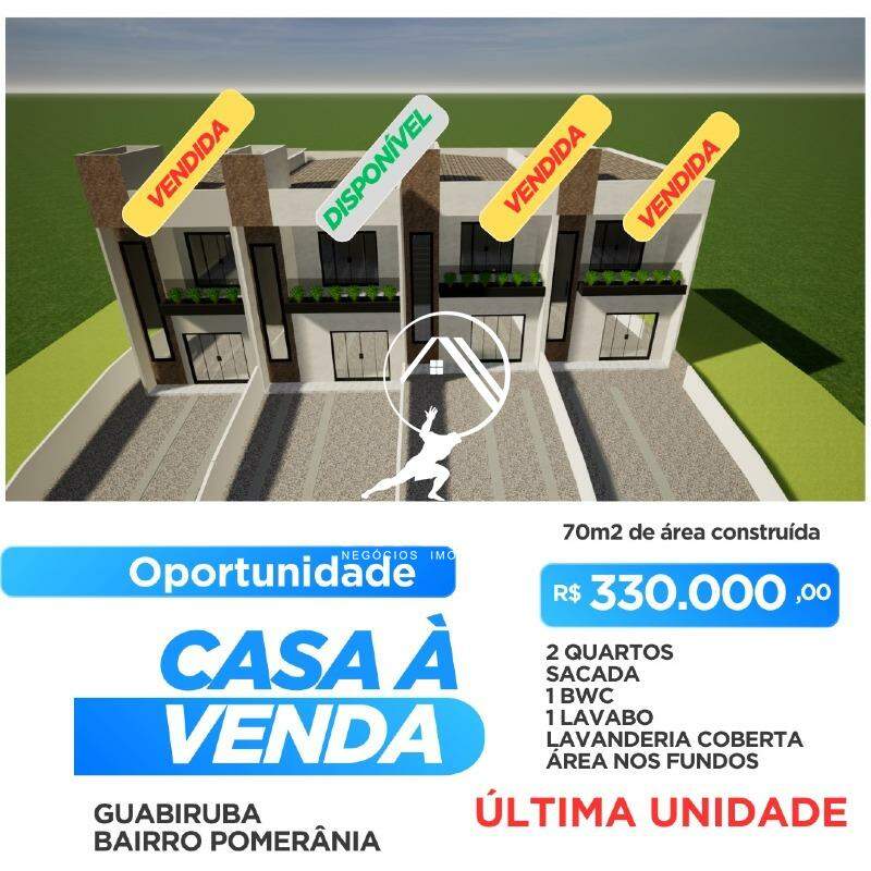 Casa de 2 quartos, 70m² no bairro Pomerânea, em Guabiruba | Eu Corretor