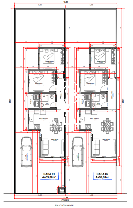Casa de 2 quartos, 50m² no bairro Lageado Baixo, em Guabiruba | Eu Corretor