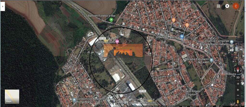 Área à venda no Jardim Santa Genebra II (Barão Geraldo): 