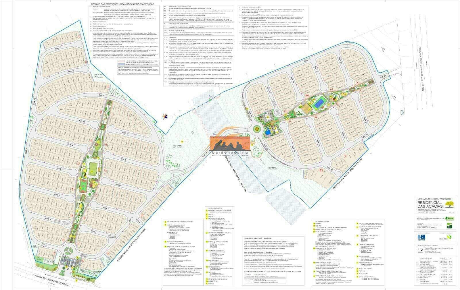 Lote em condomínio à venda no Residencial das Acácias: 
