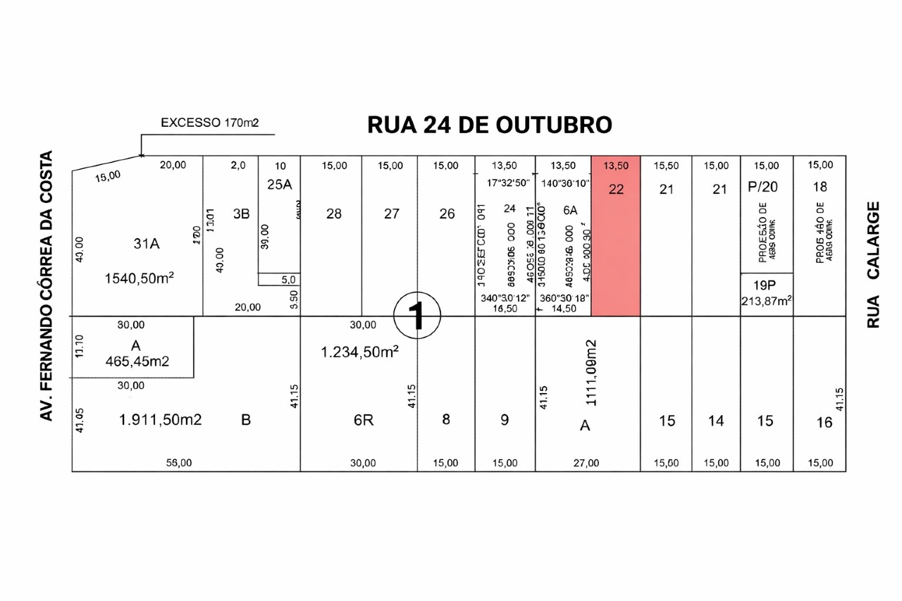 Lote à venda no Vila Glória: 