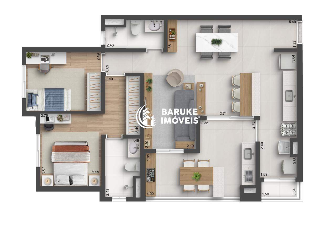 Apartamento à venda no bairro Vila SfeirIndaiatuba: 
