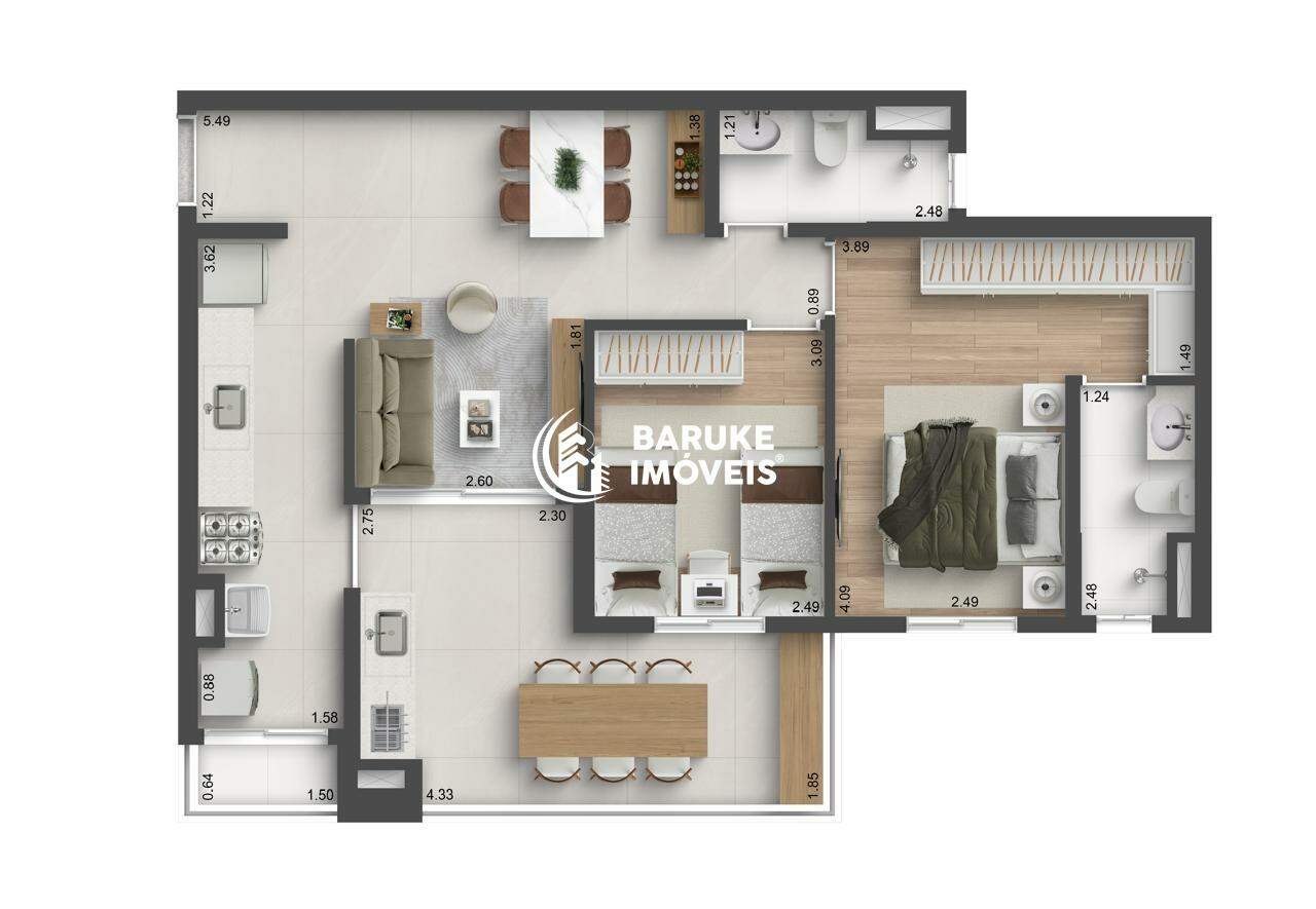 Apartamento à venda no bairro Vila SfeirIndaiatuba: 