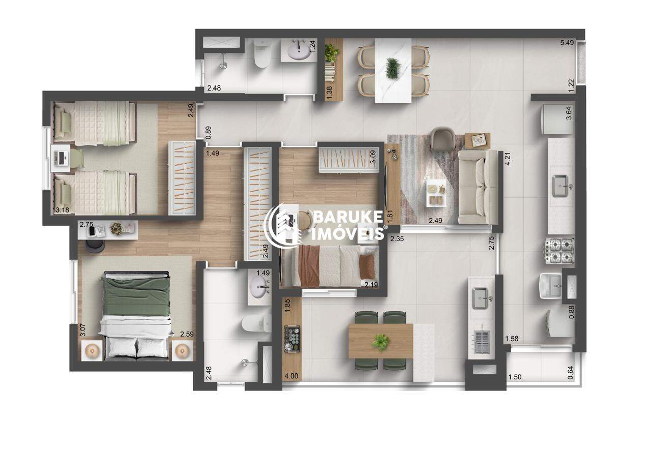 Apartamento à venda no bairro Vila SfeirIndaiatuba: 