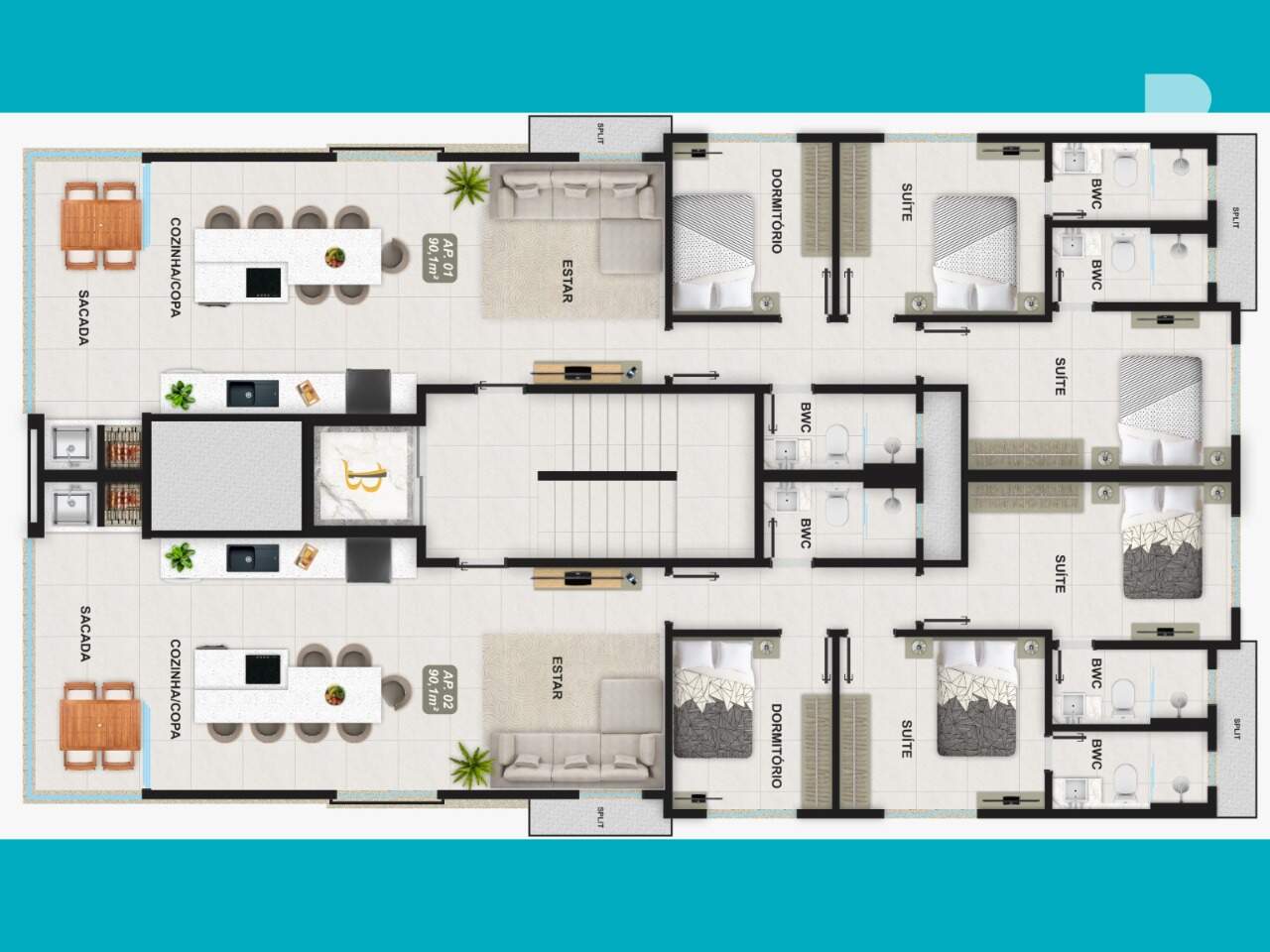 Apartamento à venda no Praia de Palmas: 