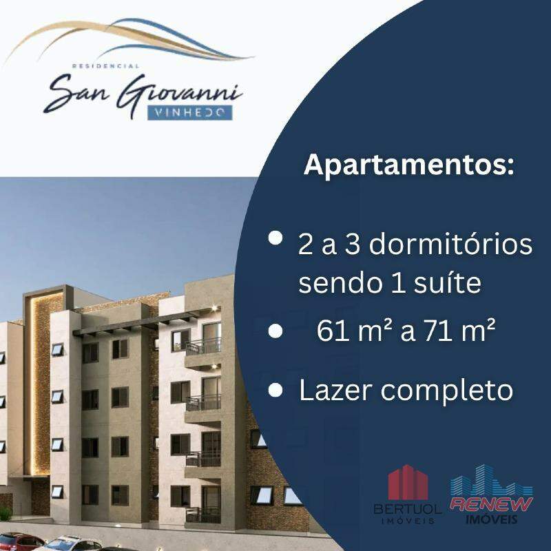 Apartamento à venda Residencial San Giovanni em Vinhedo: 