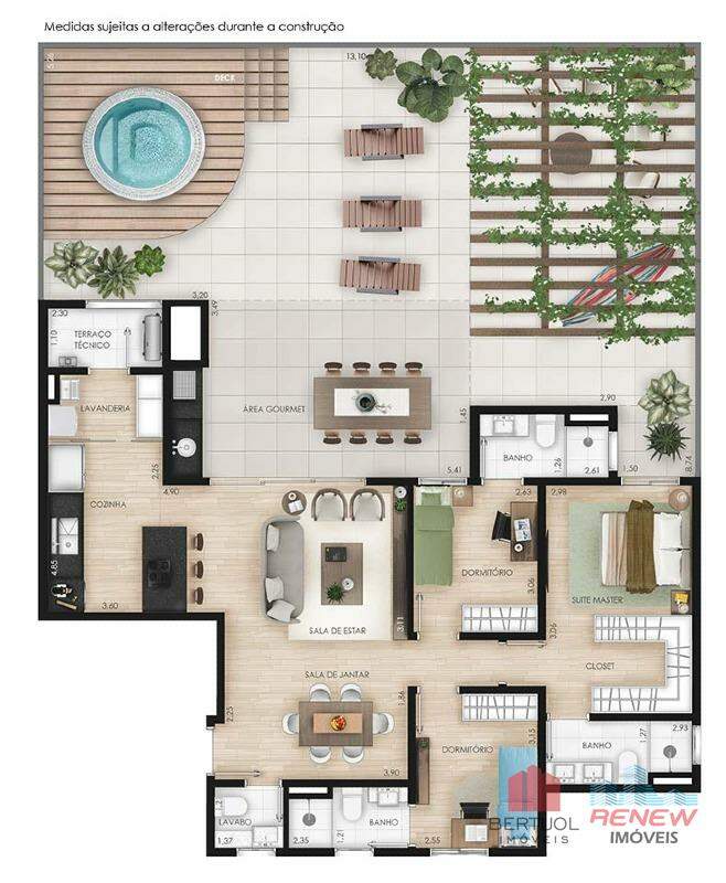 Apartamento à venda Residencial Velasca em Campinas: PLANTAS
