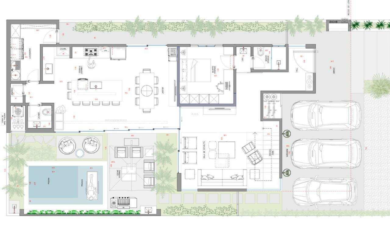 Casa em condomínio à venda, 4 suítes, Porto Madero – Dourados/MS