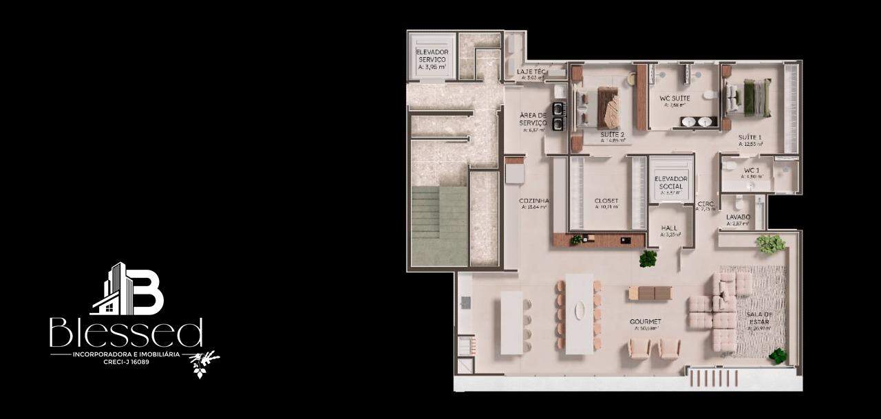 Apartamento à venda no Centro: 