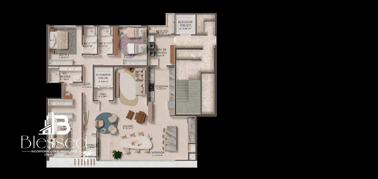 Apartamento à venda no Centro: 