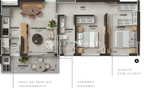 Apartamento à venda no Gávea: 