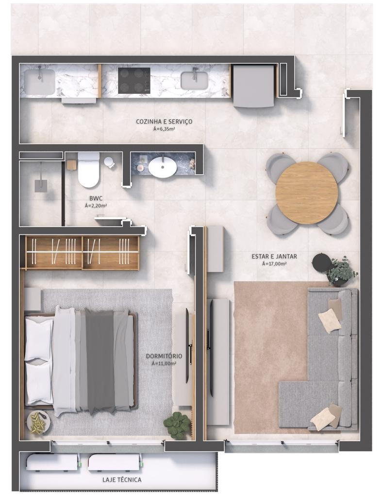 Apartamento[ NumeroQuarto] Saco Dos Limões Florianópolis Hub Beira Mar: 