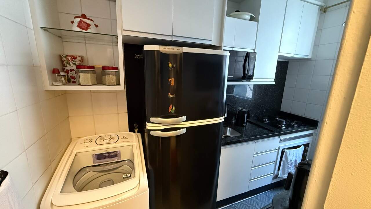 Apartamento 1 quarto em Estreito, Florianópolis | Ponte Velha: Cozinha e Lavanderia