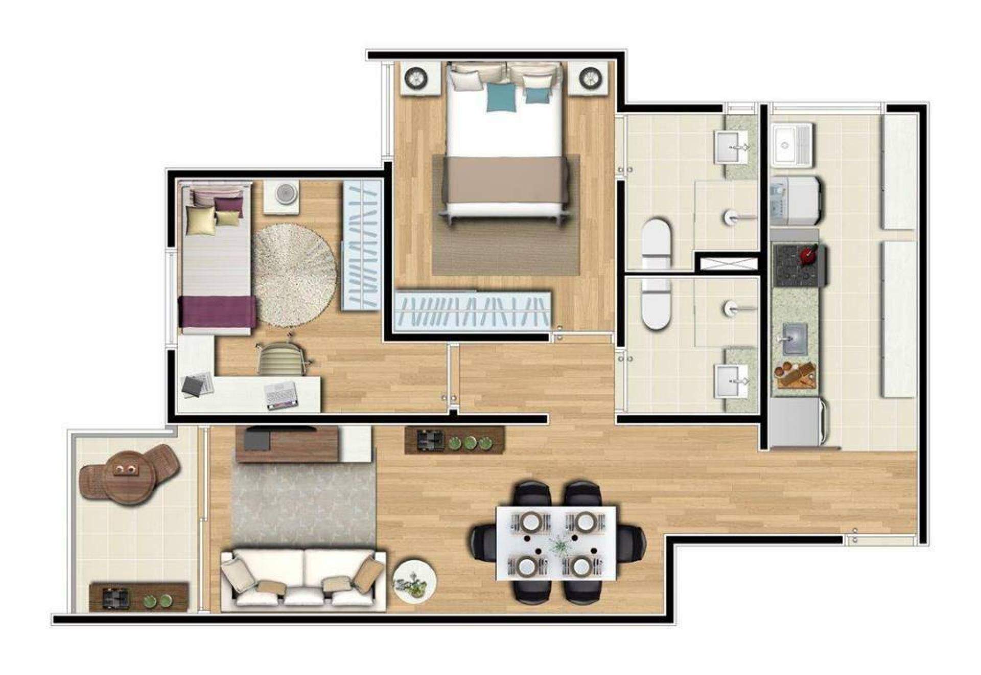Apartamento à venda no Parque das Nações: 