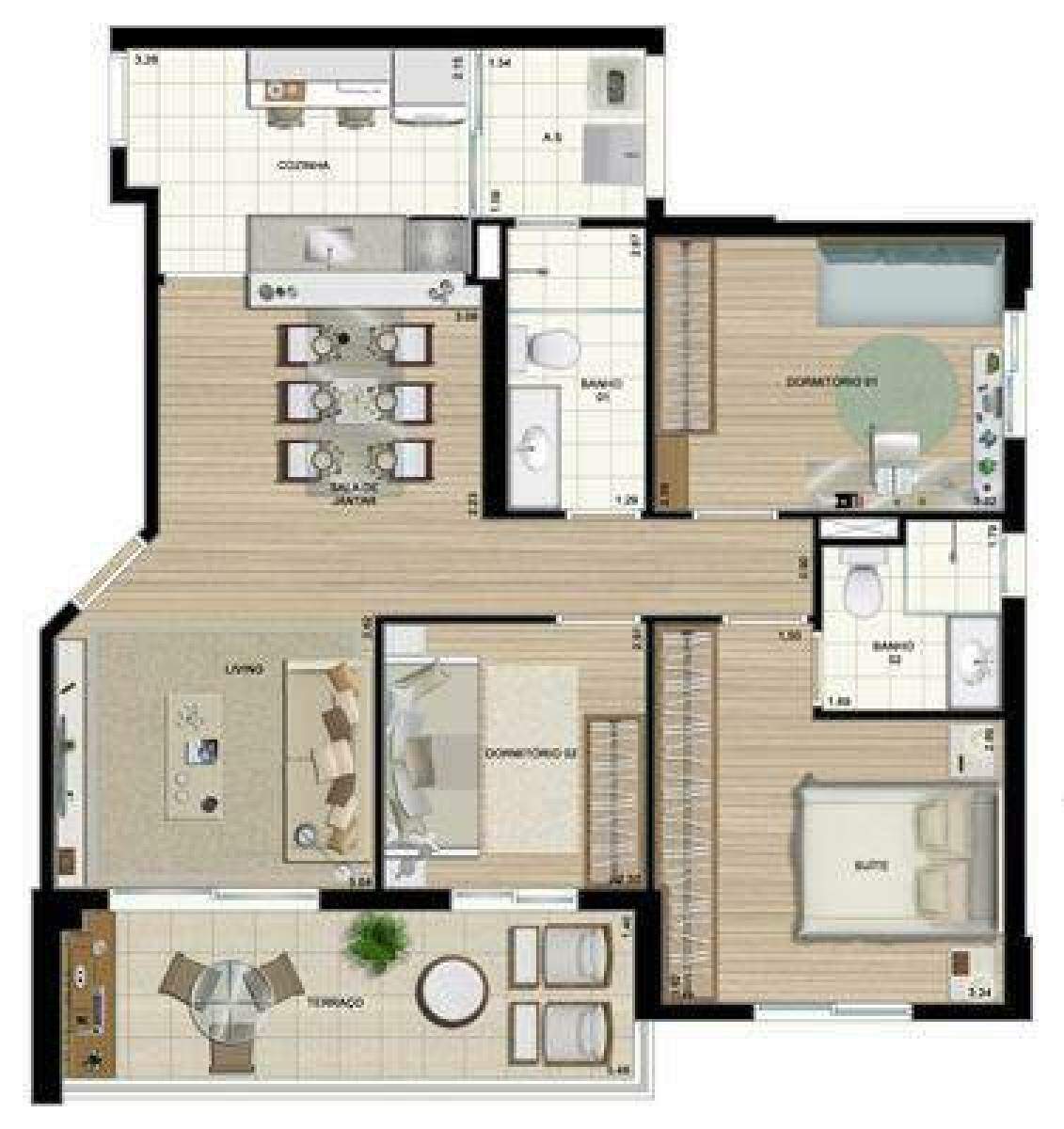 Apartamento à venda no Centro: 