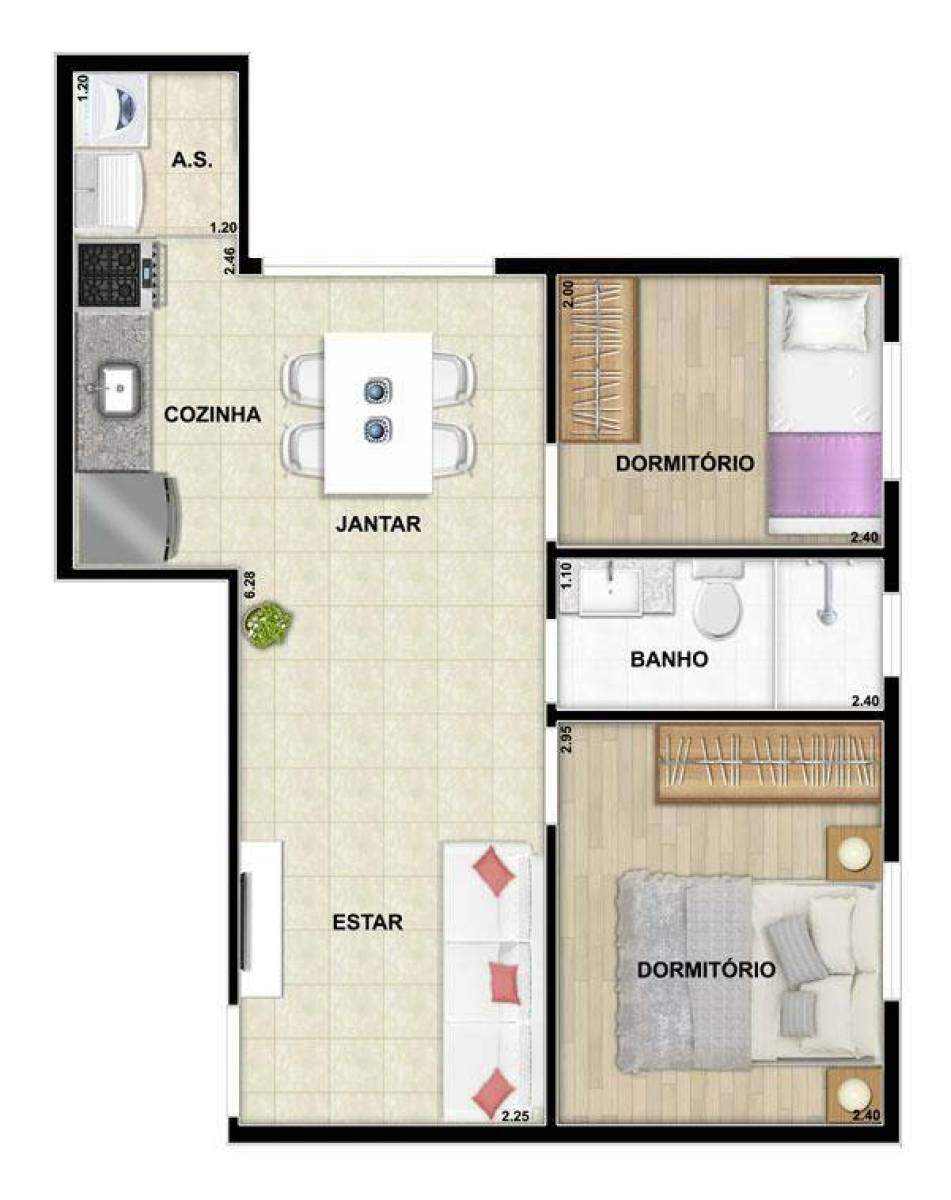 Apartamento à venda no Vila Cecília Maria: 