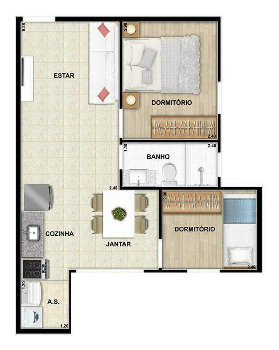 Apartamento à venda no Vila Cecília Maria: 