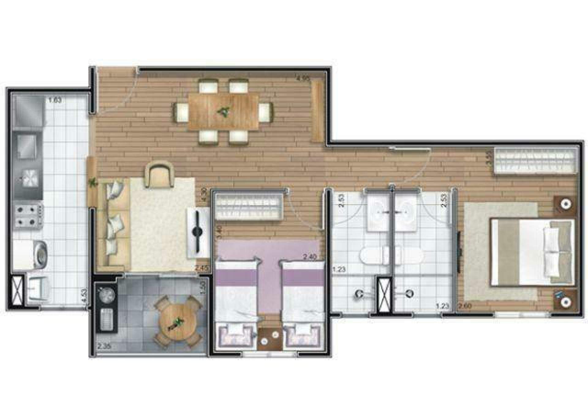Apartamento à venda no Jardim: 