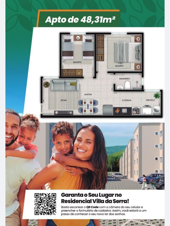 Apartamento à venda no Morro Santana: 