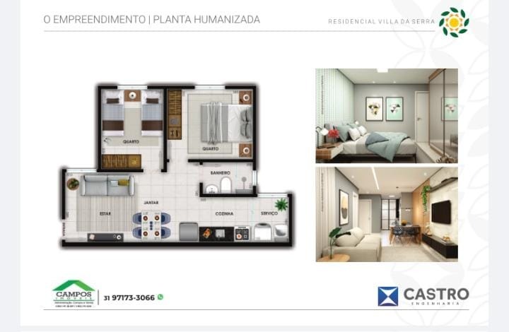 Apartamento à venda no Morro Santana: 