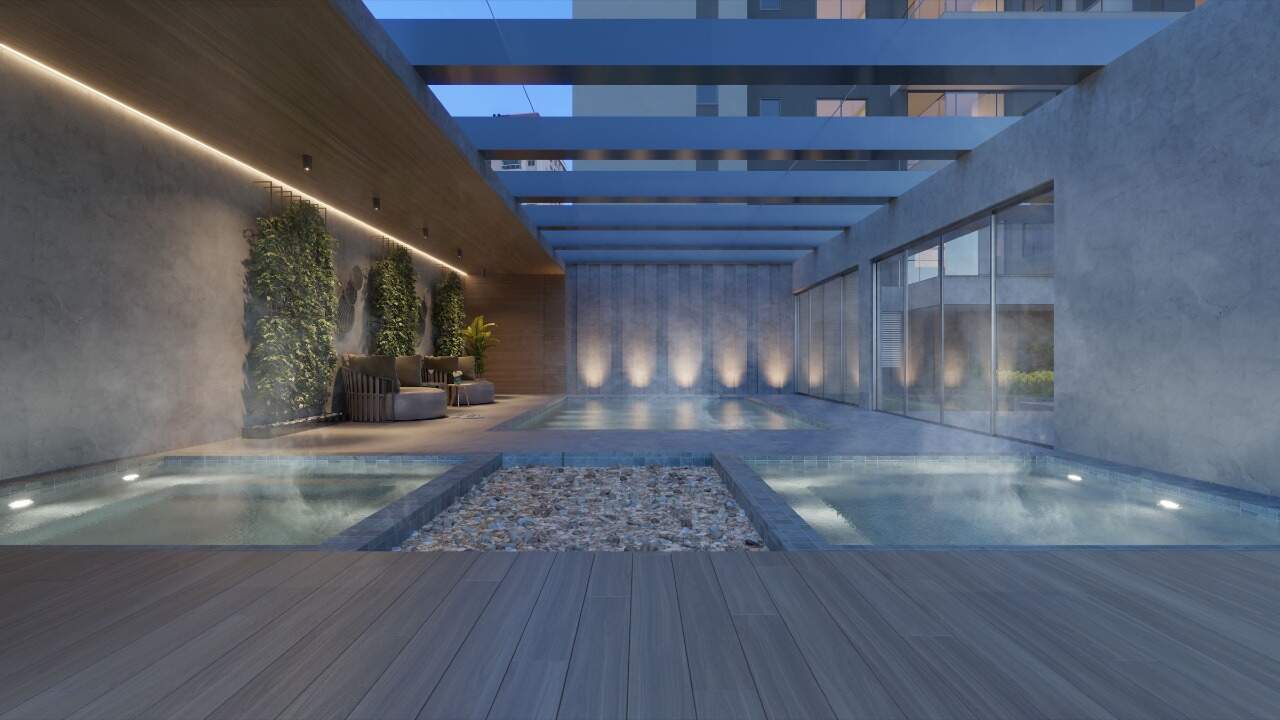 Piscina aquecida e spa do Fazenda Garden (imagem ilustrativa)