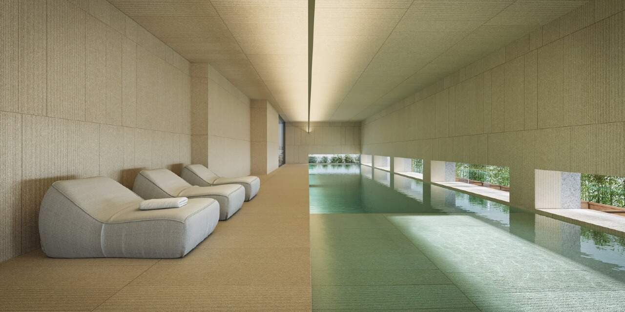 Piscina térmica coberta, com raia de 20 metros (imagem ilustrativa)