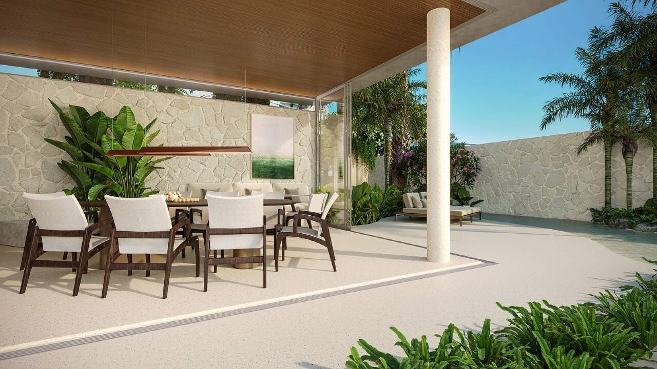 Espaço gourmet com piscina privativa (imagem ilustrativa)